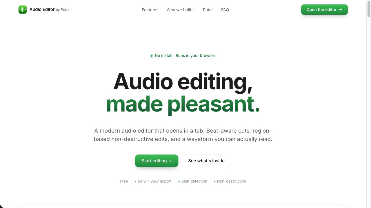 Audio Editor preview 1